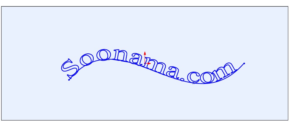 تایپ متن بر روی مسیرهای منحنی شکل و یا دایره‌ای در محیط نرم‌افزار سالیدورک